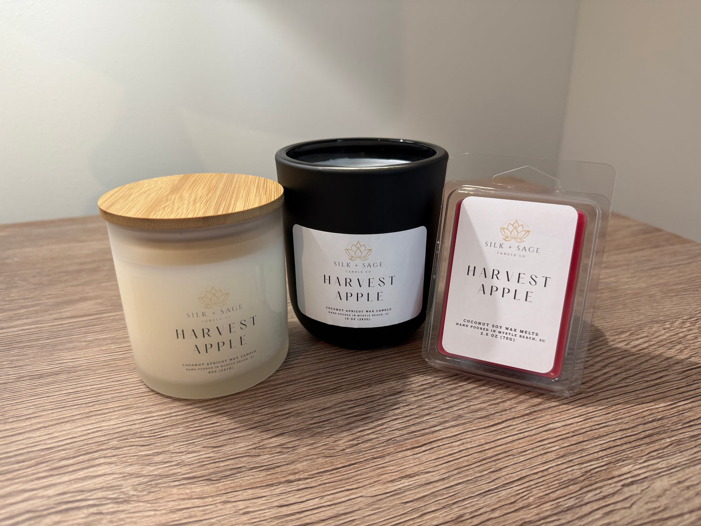 apple scented candles and wax melts