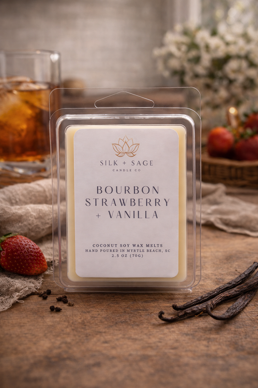 Bourbon Strawberry + Vanilla Wax Melts
