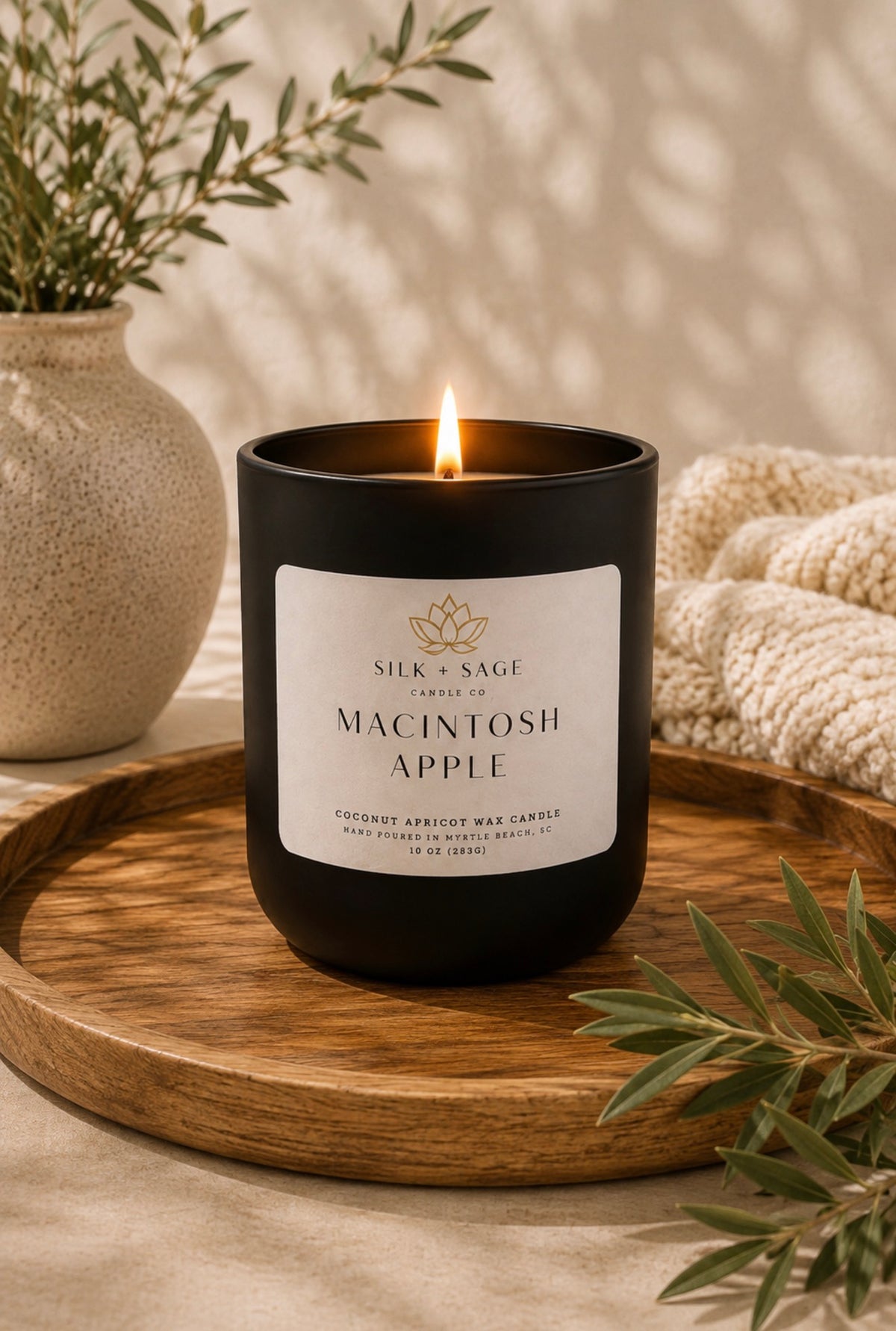 Macintosh Apple Candle