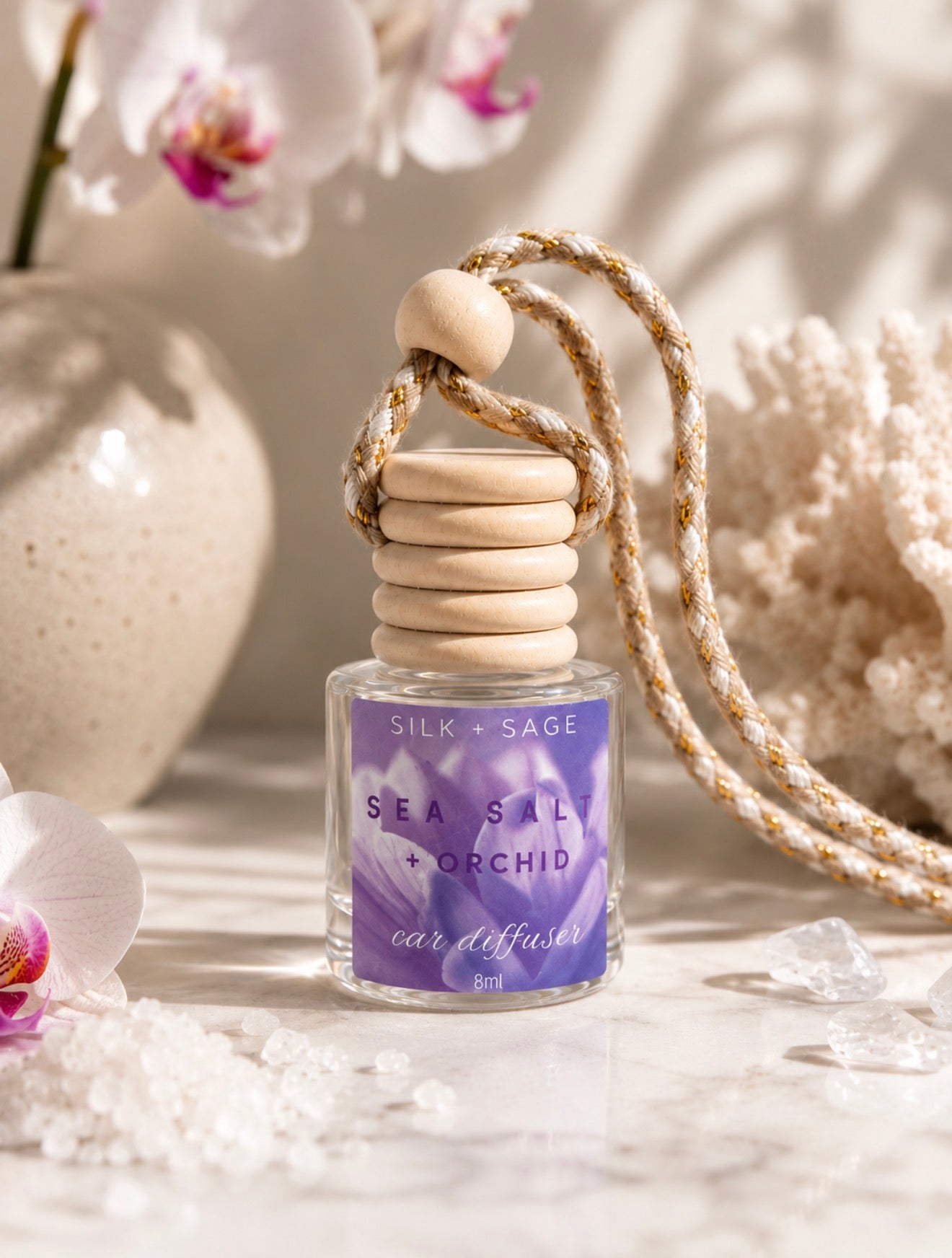 Sea Salt + Orchid Car Diffuser