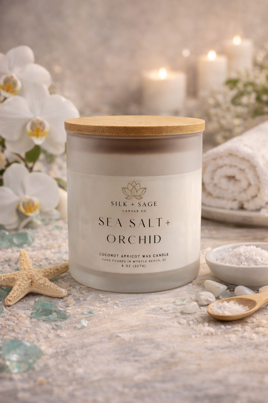 Sea Salt + Orchid Candle
