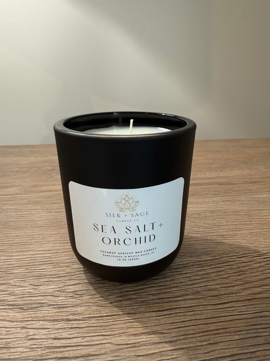 Sea Salt + Orchid 10oz Candle